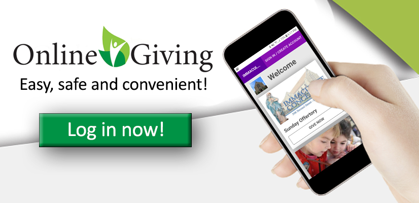 Log in for online giving!