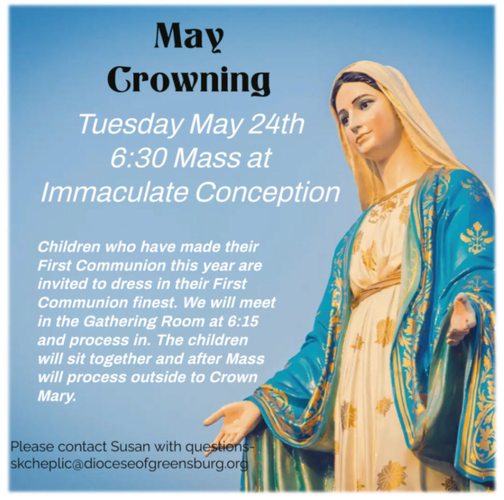 May Crowning @ Immaculate Conception Church