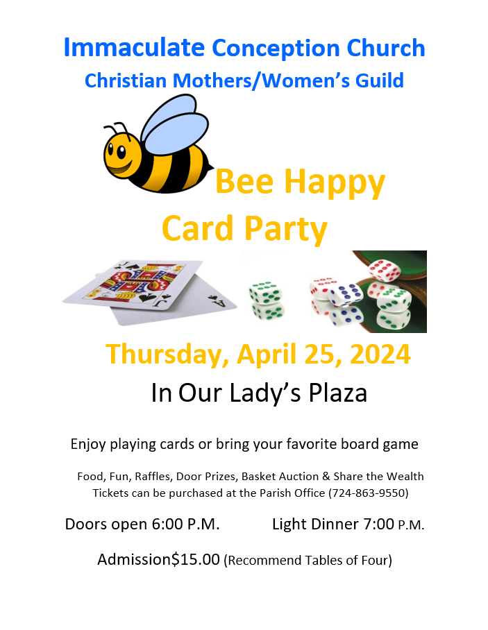 Christian Mothers Card Party